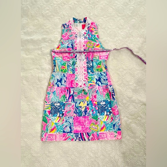 Lilly Pulitzer shift PopUp Summer Remix Patch Size 10 never worn - Picture 1 of 4